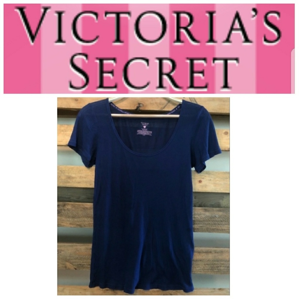 Victoria Secret Blue scoopneck shirt